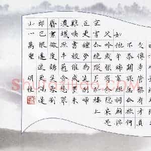 蔡明桂(少儿组 12岁)硬笔书法大赛 入围作品选登图片欣赏