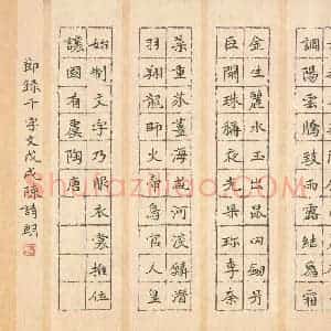 陈诗朗(少儿组 11岁)硬笔书法大赛 入围作品选登图片欣赏