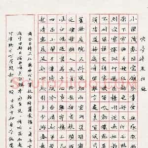 李执 硬笔楷书作品《李清照词录》图片欣赏