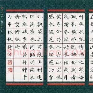 林舒晴(少儿组 12岁)硬笔书法大赛 入围作品选登图片欣赏