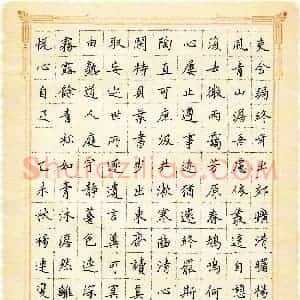 杨连双 硬笔楷书作品《唐诗二首》图片欣赏