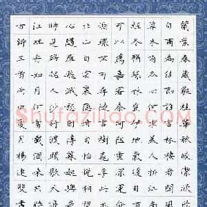 杨连双 硬笔楷书作品《古诗二首》图片欣赏