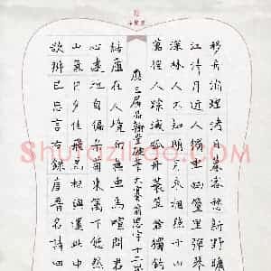 翁思宇(少儿组 12岁)硬笔书法大赛 入围作品选登图片欣赏
