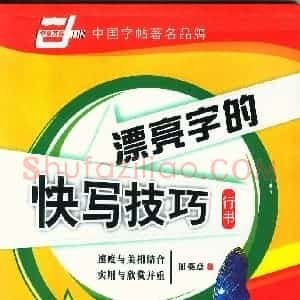 田英章 漂亮字的快写技巧字帖