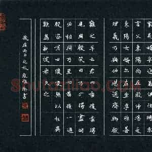 颜雅琳(少儿组 13岁)硬笔书法大赛 入围作品选登图片欣赏