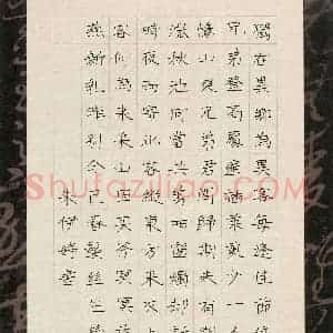 朱伊婷(少儿组 13岁)硬笔书法大赛 入围作品选登图片欣赏