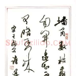 王兴汇 硬笔行书作品《王安石诗》图片欣赏