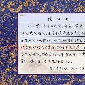 周心怡(少儿组 12岁)硬笔书法大赛 入围作品选登图片欣赏