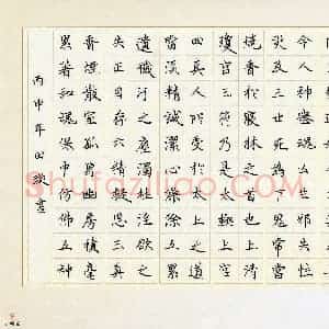 田璇(少儿组 11岁)硬笔书法大赛 入围作品选登图片欣赏