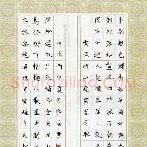 蒋乐云(少儿组 10岁)硬笔书法大赛 入围作品选登图片欣赏