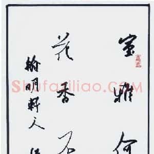 王兴汇 硬笔行书作品《五言联》图片欣赏