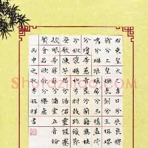 李姬辉(少儿组 15岁)硬笔书法大赛 入围作品选登图片欣赏