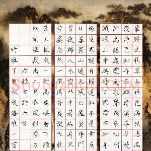 潘唯一(少儿组 13岁 特等奖)硬笔书法大赛 获奖作品图片欣赏