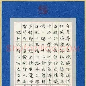李娴(成人组)硬笔书法大赛 入围作品选登图片欣赏