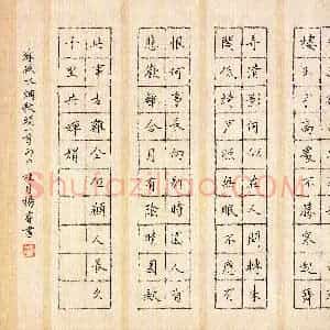 杨睿(少儿组 16岁)硬笔书法大赛 入围作品选登图片欣赏