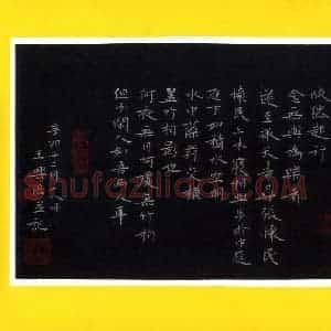 王兴汇 硬笔楷书作品《苏轼记承天寺夜游》图片欣赏