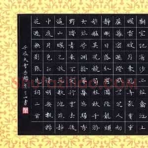 叶立山 硬笔楷书作品《张先词二首》图片欣赏