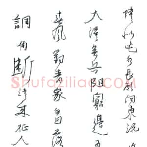许海泉 硬笔行草作品《张乔诗书边事》图片欣赏