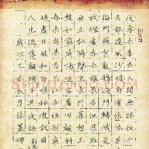 张丽娜 硬笔楷书作品《刘辰翁词兰陵王丙子送春》图片欣赏