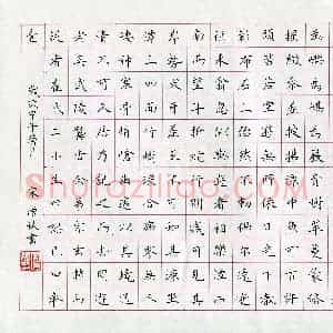 宋增秋(成人组 优秀奖)硬笔书法大赛 获奖作品图片欣赏