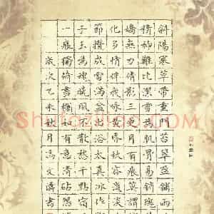 冯文涛 硬笔楷书作品《红楼梦诗二首》图片欣赏