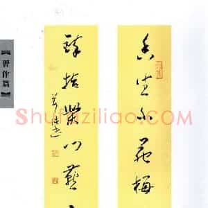 姜浩 硬笔行书作品《七言联》图片欣赏