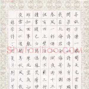 刘怡芳(成人组)硬笔书法大赛 入围作品选登图片欣赏