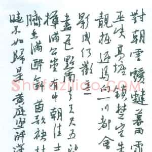 朱星星 硬笔行书作品《黄庭坚词醉蓬莱》图片欣赏
