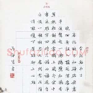 马海阳(少儿组 10岁 特等奖)硬笔书法大赛 获奖作品图片欣赏