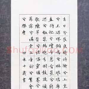 田米(少儿组 10岁 特等奖)硬笔书法大赛 获奖作品图片欣赏