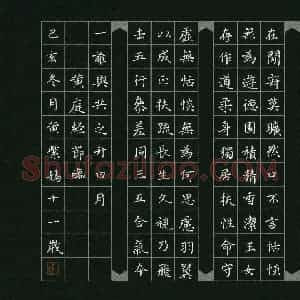 黄紫嫣(少儿组 11岁 特等奖)硬笔书法大赛 获奖作品图片欣赏