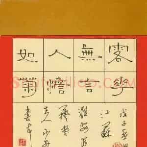周永 硬笔隶书作品《落花无言人淡如菊》图片欣赏