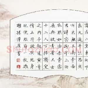 谢孙泽飞(少儿组 12岁 特等奖)硬笔书法大赛 获奖作品图片欣赏
