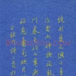 胡奕 硬笔行书作品《明诗二首》图片欣赏
