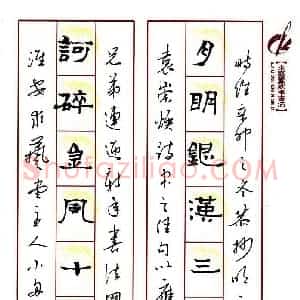 周永 硬笔隶书作品《袁崇焕诗句》图片欣赏