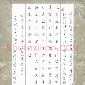 贾兴隆 硬笔行书作品《王羲之笔势论》图片欣赏