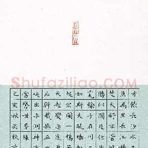 吴秋意(少儿组 12岁 特等奖)硬笔书法大赛 获奖作品图片欣赏
