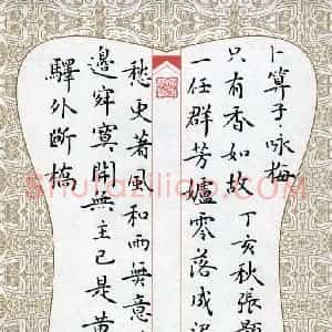 张颢 硬笔楷书作品《陆游词卜算子》图片欣赏