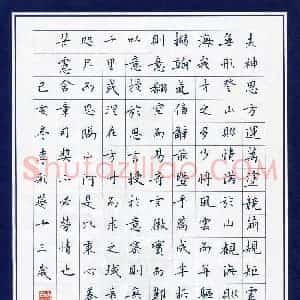 李彩燕(少儿组 13岁 特等奖)硬笔书法大赛 获奖作品图片欣赏