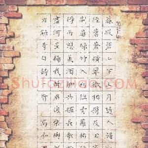 高泓 硬笔楷书作品《李白诗一首》图片欣赏