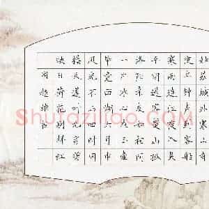 周超雄(少儿组 13岁)硬笔书法大赛 入围作品选登图片欣赏