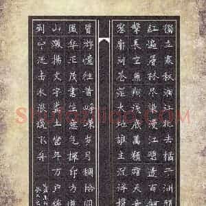 冯成 硬笔楷书作品《毛泽东词沁园春长沙》图片欣赏