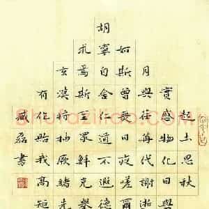 臧磊 硬笔楷书作品《张华励志诗》图片欣赏