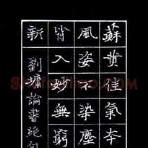 高甬春 硬笔楷书作品《刘墉论书绝句》图片欣赏
