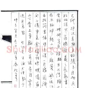 徐秀康 硬笔楷书作品《启功论书诗》图片欣赏
