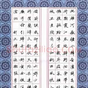 张勇 硬笔楷书作品《折元礼词望海潮》图片欣赏