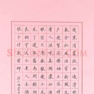 姚旭荣 硬笔楷书作品《李之仪姑溪词》图片欣赏