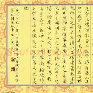顾小勇 硬笔硬笔楷书作品《陶渊明五柳先生传》图片欣赏