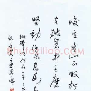 蒋亚军 硬笔行书作品《郑板桥诗竹石一首》图片欣赏