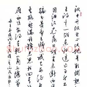蒋亚军 硬笔行草作品《辛弃疾词木兰花慢》图片欣赏